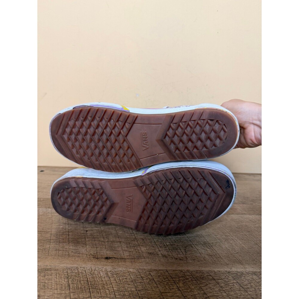 Vans Old Skool Stacked Wavy Days Platform Shoes Purple Size 8.5 Womens - Picture 7 of 9